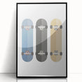 Modern Typography Skateboard Art Print – Minimalist Wall Decor