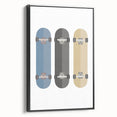 Modern Typography Skateboard Art Print – Minimalist Wall Decor