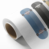 Modern Typography Skateboard Art Print – Minimalist Wall Decor