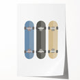Modern Typography Skateboard Art Print – Minimalist Wall Decor