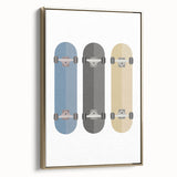 Modern Typography Skateboard Art Print – Minimalist Wall Decor