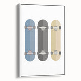 Modern Typography Skateboard Art Print – Minimalist Wall Decor
