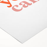 Inspirational Typography Art Print - "Yes Girl You Can" Canvas