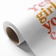 Inspirational Typography Art Print - "Yes Girl You Can" Canvas