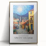 Impressionist-style painting of a vibrant, colorful landscape on a framed acrylic, ideal for modern art wall decor.