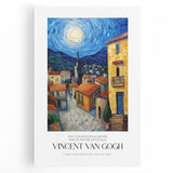 Impressionist-style painting in black and white on stretched canvas, suitable as large kitchen wall art.