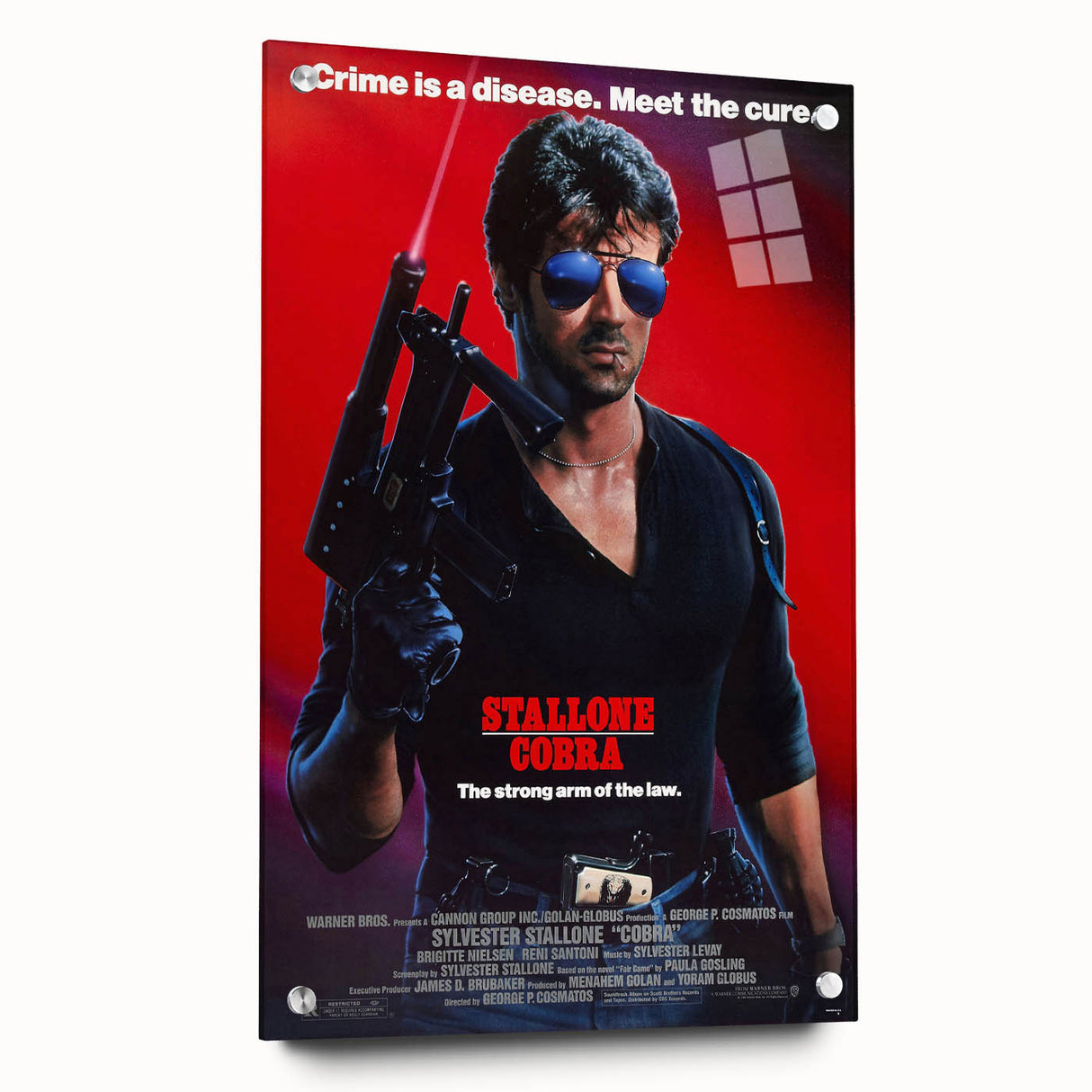 Retro Wall Art - Cobra Vintage Action Movie Poster