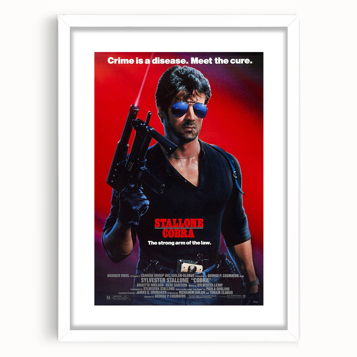 Retro Wall Art - Cobra Vintage Action Movie Poster