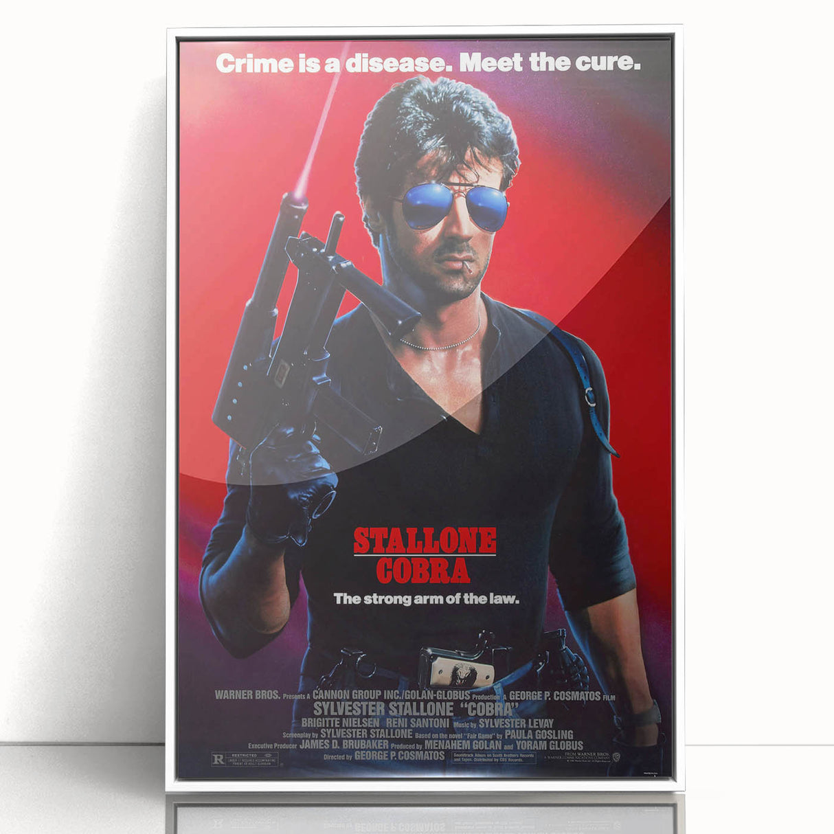 Retro Wall Art - Cobra Vintage Action Movie Poster