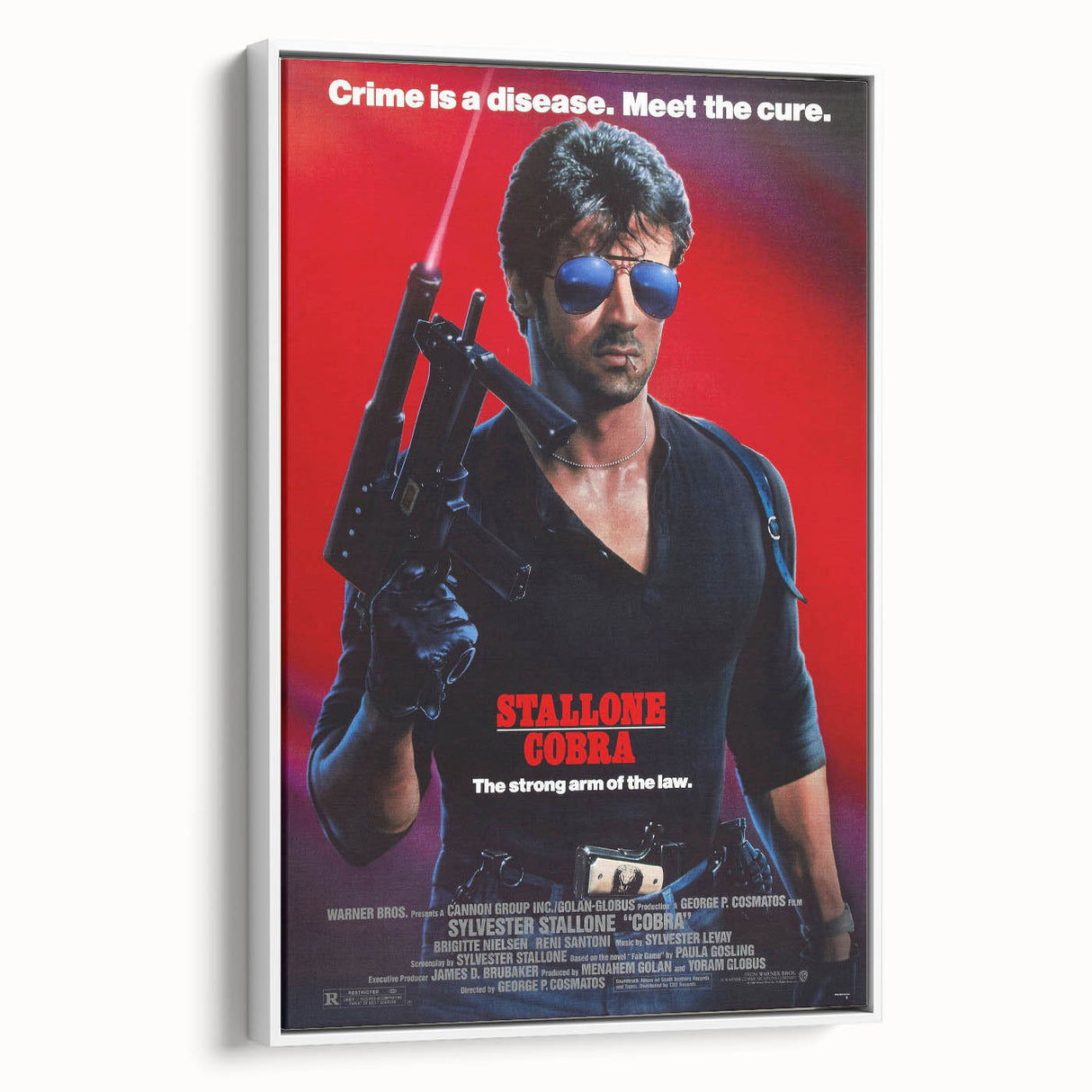 Retro Wall Art - Cobra Vintage Action Movie Poster