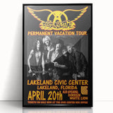 Aerosmith Permanent Vacation Poster – Retro Rock Wall Art