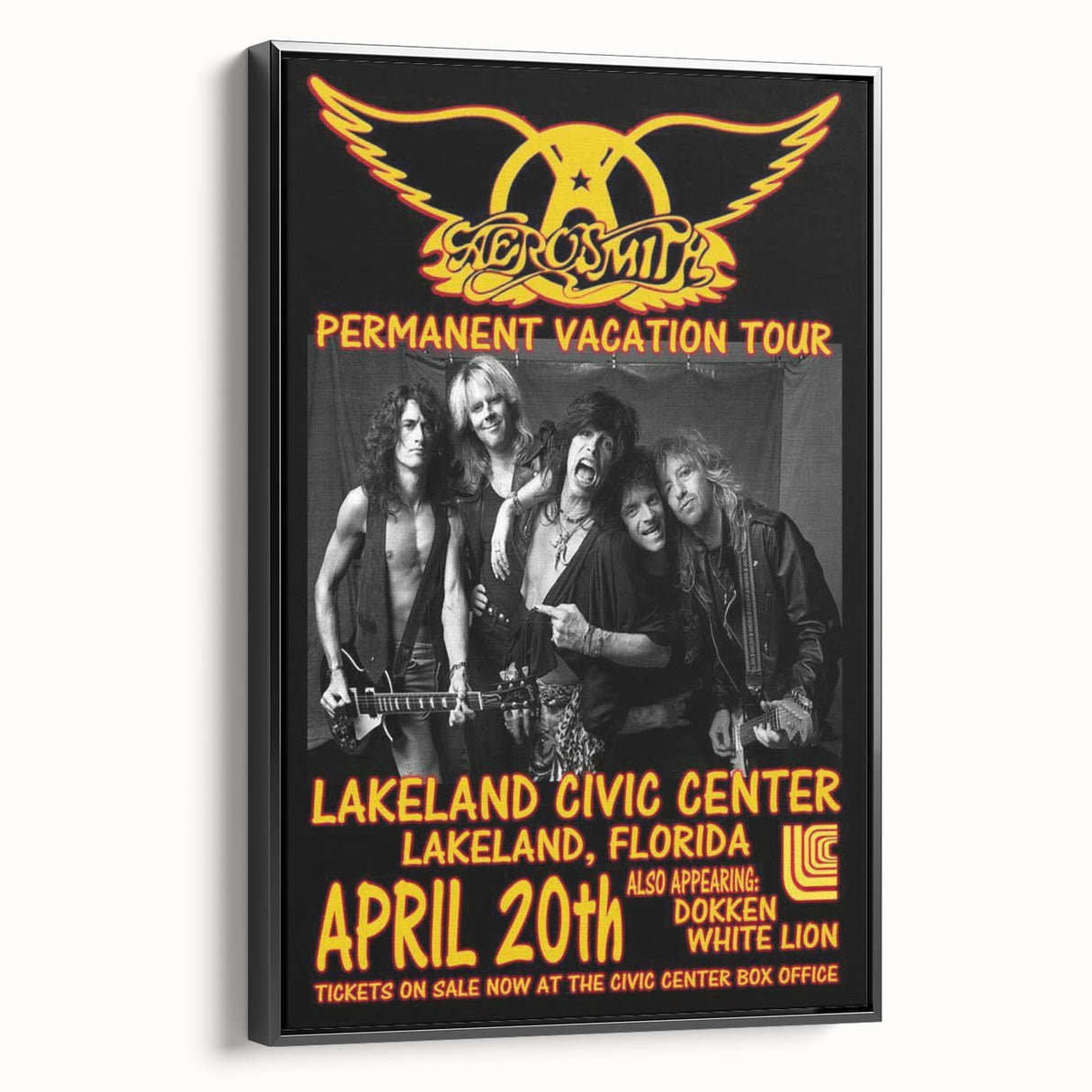Aerosmith Permanent Vacation Poster – Retro Rock Wall Art