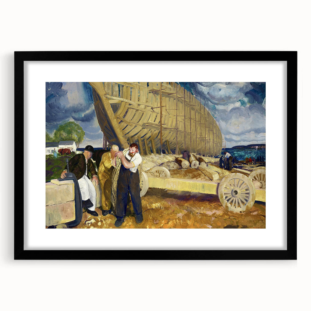 Dynamic Realism Art Print – Builders of Ships by Bellows