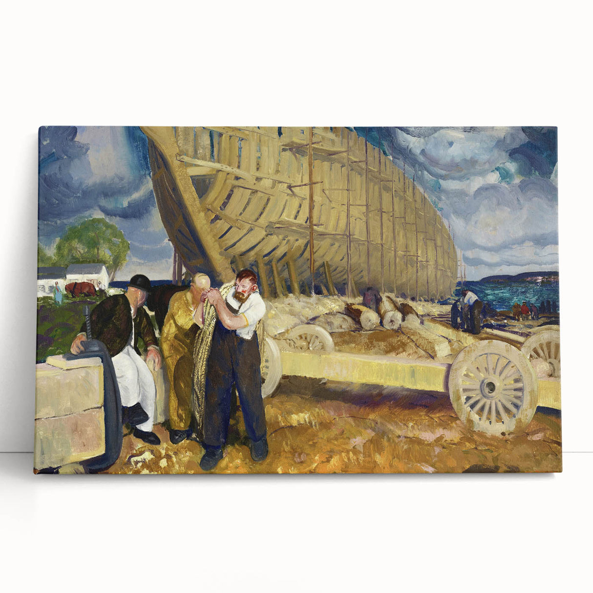 Dynamic Realism Art Print – Builders of Ships by Bellows