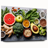 Superfood Harmony - Fresh & Vibrant Kitchen Wall Art