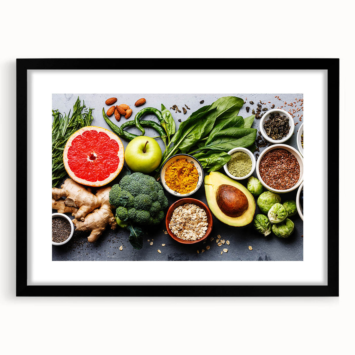 Superfood Harmony - Fresh & Vibrant Kitchen Wall Art