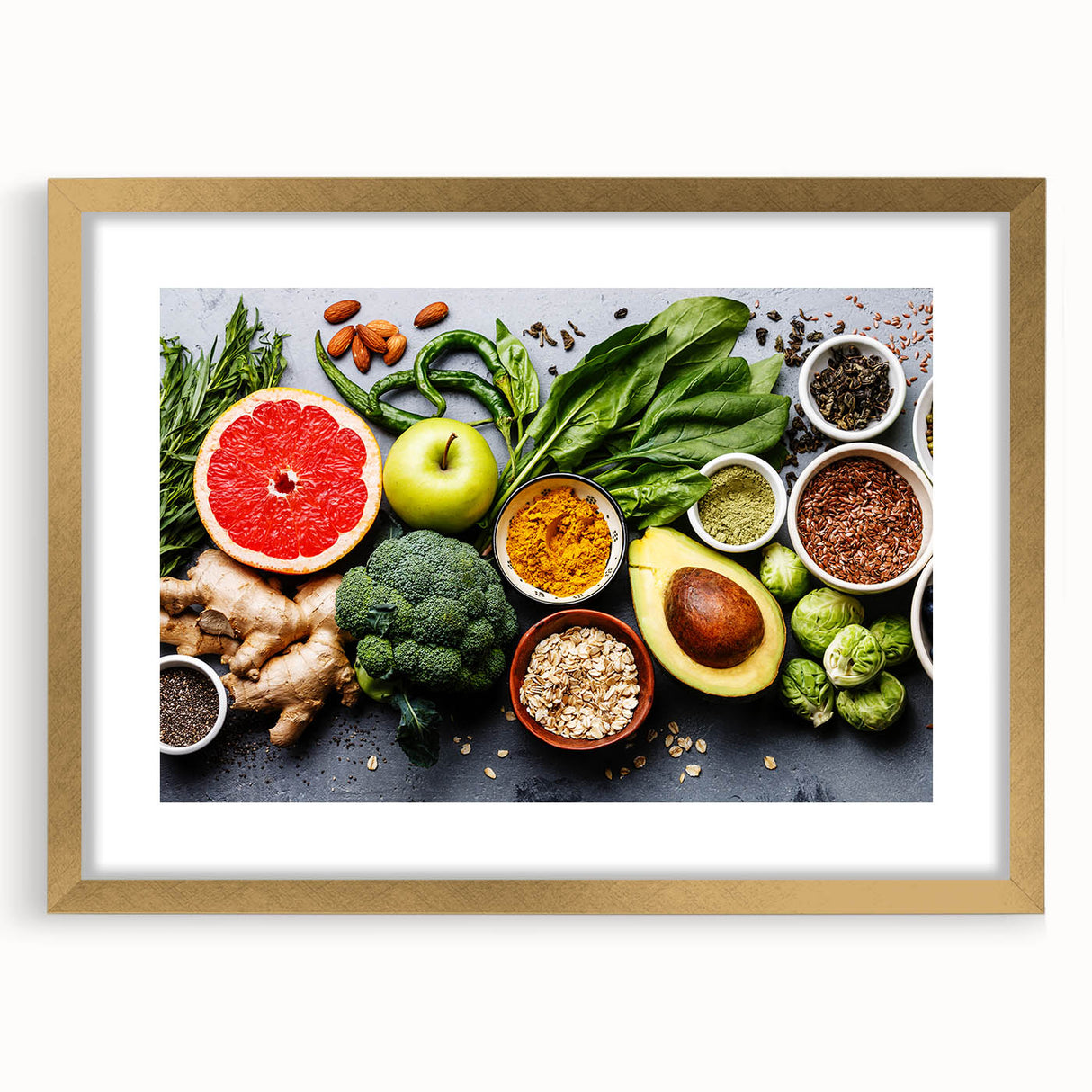 Superfood Harmony - Fresh & Vibrant Kitchen Wall Art