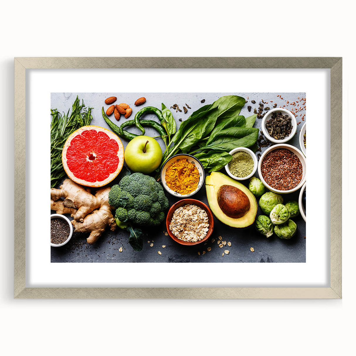 Superfood Harmony - Fresh & Vibrant Kitchen Wall Art