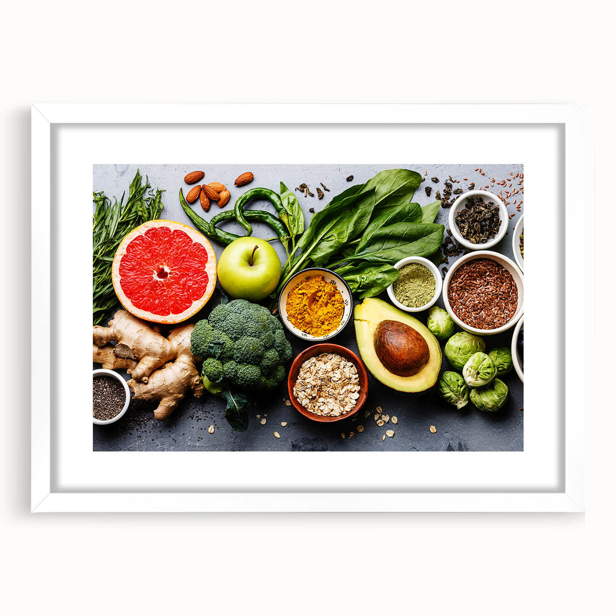 Superfood Harmony - Fresh & Vibrant Kitchen Wall Art