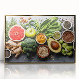 Superfood Harmony - Fresh & Vibrant Kitchen Wall Art