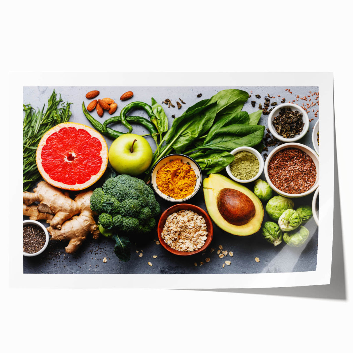 Superfood Harmony - Fresh & Vibrant Kitchen Wall Art