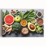 Superfood Harmony - Fresh & Vibrant Kitchen Wall Art