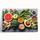 Superfood Harmony - Fresh & Vibrant Kitchen Wall Art