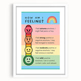 Emotions & Feelings Kids Educational Wall Art – Mood Chart Poster