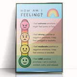 Emotions & Feelings Kids Educational Wall Art – Mood Chart Poster