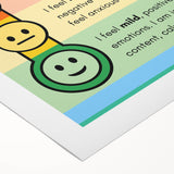 Emotions & Feelings Kids Educational Wall Art – Mood Chart Poster