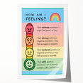 Emotions & Feelings Kids Educational Wall Art – Mood Chart Poster