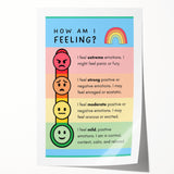 Emotions & Feelings Kids Educational Wall Art – Mood Chart Poster
