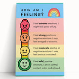 Emotions & Feelings Kids Educational Wall Art – Mood Chart Poster