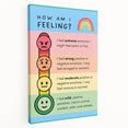 Emotions & Feelings Kids Educational Wall Art – Mood Chart Poster