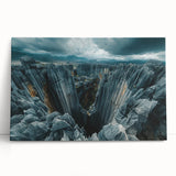 Black and white stretched canvas of Madagascar scenery, ideal for kitchen wall art or bedroom ambiance.