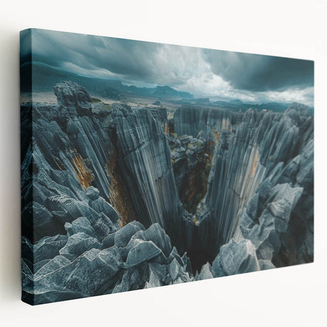 Large canvas print depicting a Madagascar landscape in earthy tones, suitable for kitchen wall art.