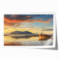 Rolled print of a vibrant Mauritius landscape with lush greenery and floral elements, ideal for art wall dining room decor.