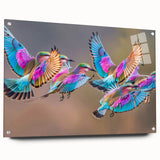 Acrylic print of a large abstract depiction of a South African landscape, ideal for dining room decor.