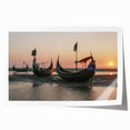 Rolled print of Bangladesh scenery with lush greenery and waterways in vibrant colors, ideal for dining room wall art.