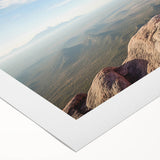 Art deco poster featuring a serene Tibetan landscape in soft blue and green hues on rolled canvas.