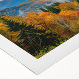 Art deco poster of a stylized Georgia landscape in muted greens and blues on rolled canvas, suitable for dining room decor.