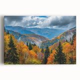 Black and white stretched canvas featuring a large, detailed illustration of the Georgian landscape, ideal for kitchen art.