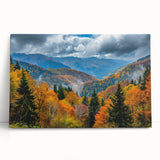 Black and white stretched canvas featuring a large scenic view of Georgia, Asia, ideal for kitchen wall art or bedroom decor.