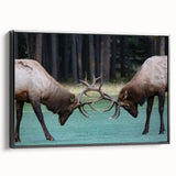 Black and white framed canvas depicting a vintage-style Alberta landscape, ideal for bedroom decor.