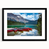 Extra large framed abstract art print of colorful, textured scenery in British Columbia, ideal for living room decor.