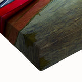 Black and white landscape art painting of British Columbia on stretched canvas, ideal for bedroom wall art.