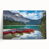 Black and white photograph of British Columbia scenery on large stretched canvas, suitable as kitchen wall art.