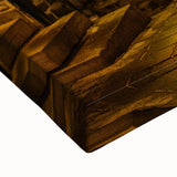 Black and white landscape art painting of Quebec scenery on large stretched canvas, ideal for bedroom wall decor.