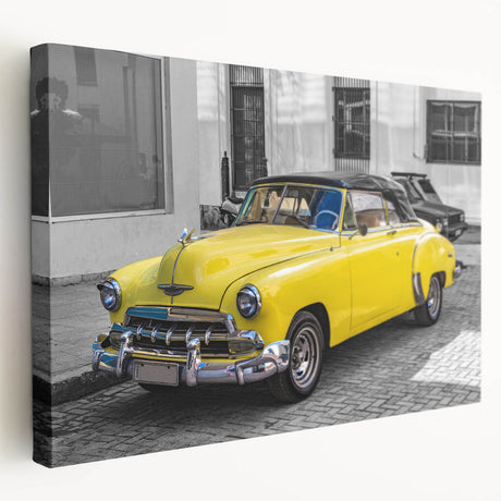Colorful Caribbean scenery on large stretched canvas, ideal for kitchen wall art.