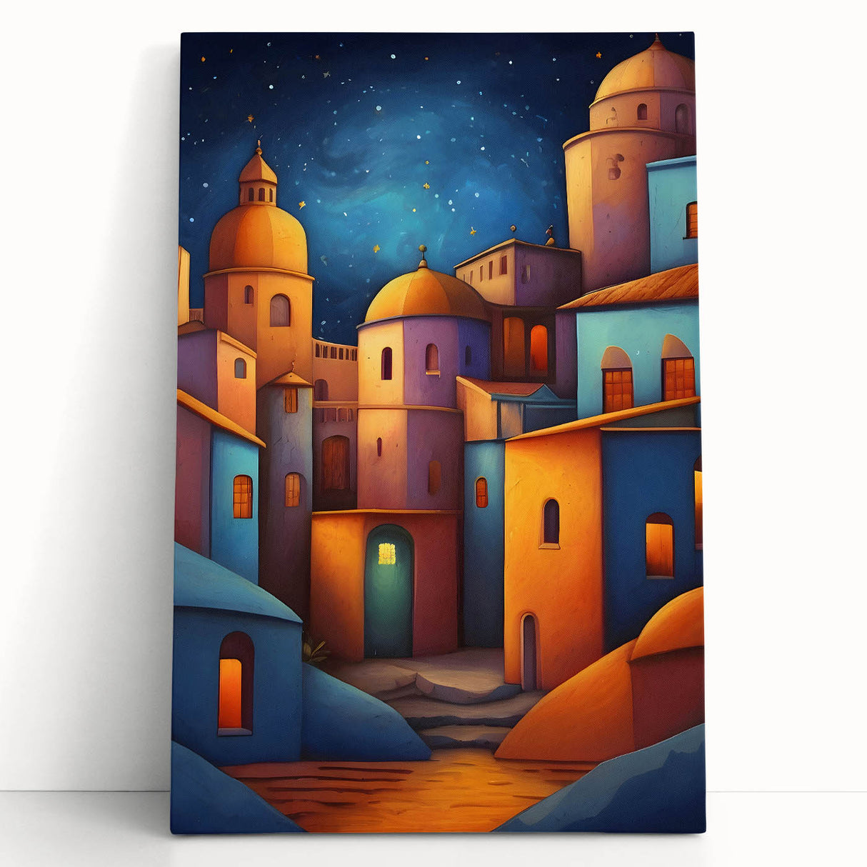 Black and white stretched canvas of Central American scenery, ideal for kitchen wall art or bedroom ambiance.